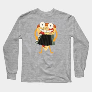 Accordion Pizza Long Sleeve T-Shirt